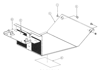 Part Location Diagram of 01001632 MTD Floor Assembly Panel